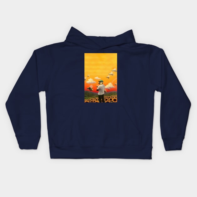 Tyler The Creater Inferno Kids Hoodie by shieldjohan